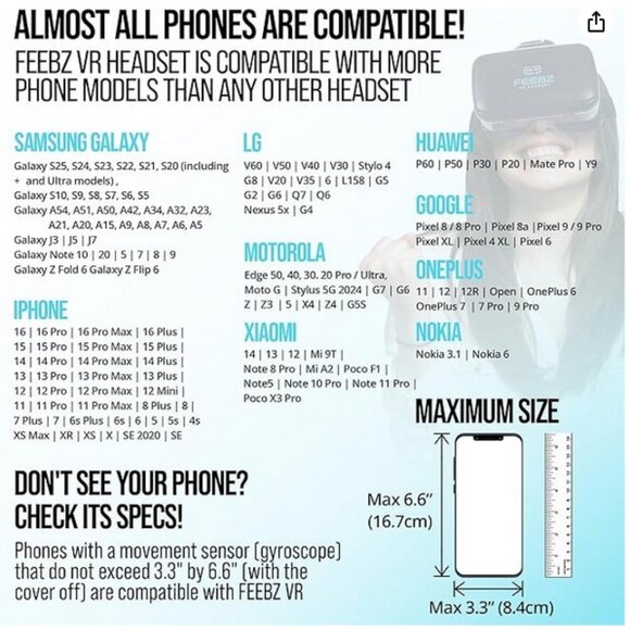 Black VR Headset with Built-in Gaming Button - Picture 5 of 5